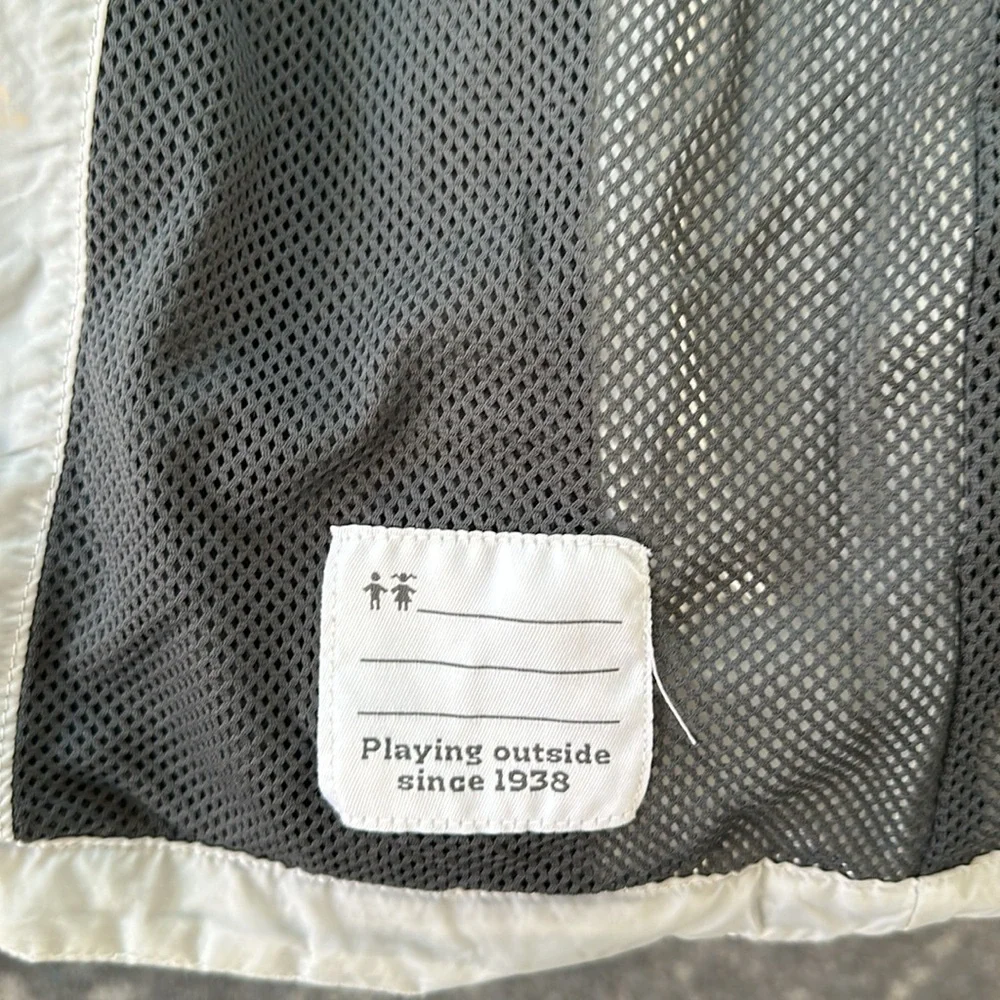 COLUMBIA Silver Gray Waterproof Hooded Jacket Kids M EUC - Picture 9 of 16